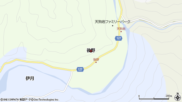 〒912-0203 福井県大野市後野の地図