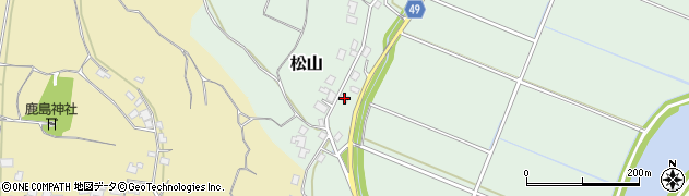 茨城県稲敷市松山28周辺の地図