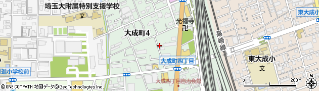 埼玉県さいたま市北区大成町周辺の地図