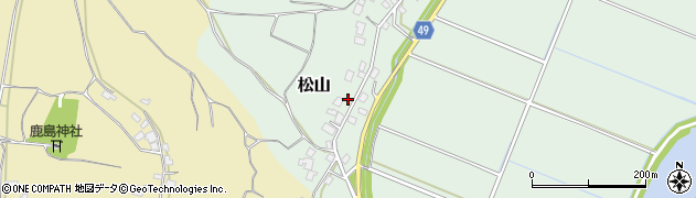 茨城県稲敷市松山2021周辺の地図