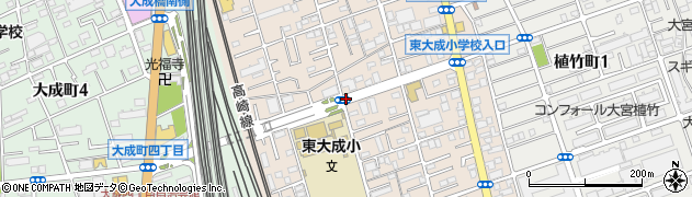 埼玉県さいたま市北区東大成町周辺の地図