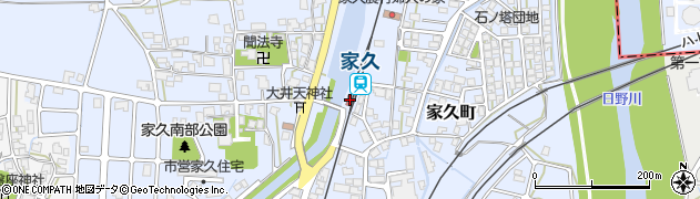 家久駅周辺の地図
