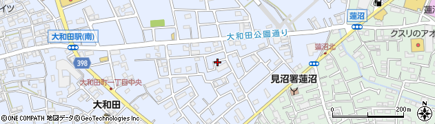 大和田1丁目公園周辺の地図