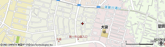 埼玉県越谷市大道827周辺の地図