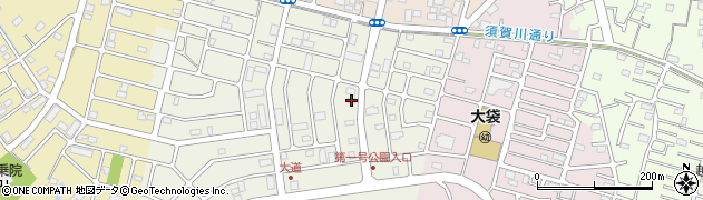 埼玉県越谷市大道831周辺の地図