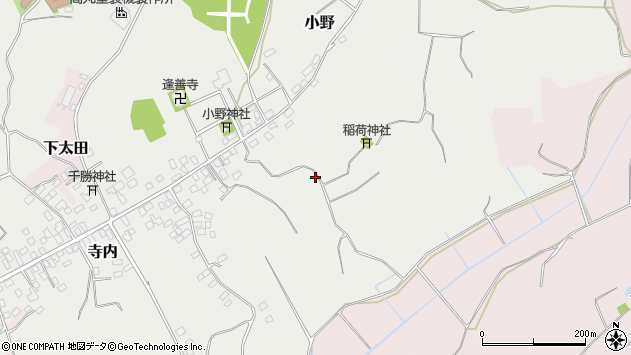 〒300-1425 茨城県稲敷市小野の地図