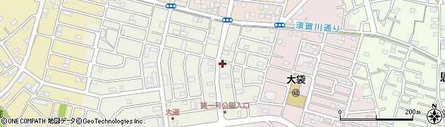 埼玉県越谷市大道829周辺の地図