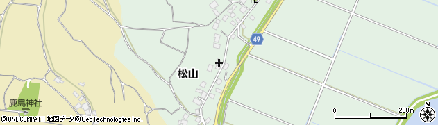 茨城県稲敷市松山2018周辺の地図