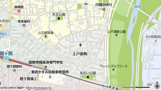 〒350-0817 埼玉県川越市上戸新町の地図