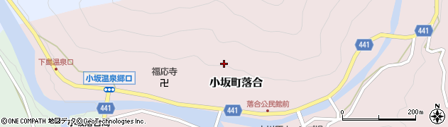 岐阜県下呂市小坂町落合周辺の地図