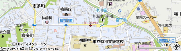 氷川神社前周辺の地図