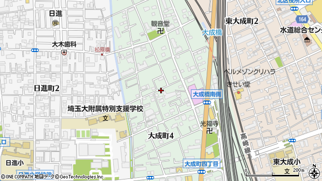 〒331-0815 埼玉県さいたま市北区大成町の地図