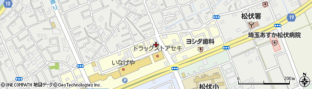 栃木銀行松伏支店 ＡＴＭ周辺の地図