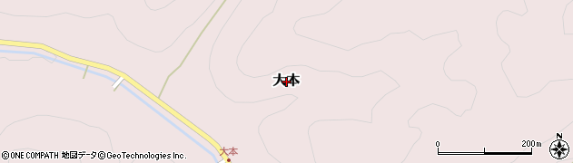 福井県池田町（今立郡）大本周辺の地図