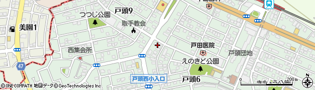 戸田産業株式会社　取手営業所周辺の地図