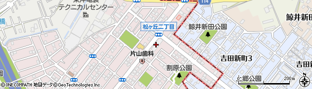 ラビット２１松ヶ丘店周辺の地図