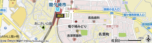 佐貫駅前郵便局周辺の地図