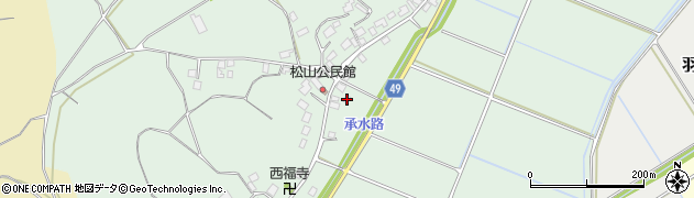 茨城県稲敷市松山287周辺の地図
