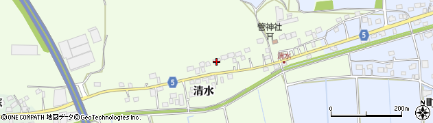 茨城県稲敷市清水52周辺の地図