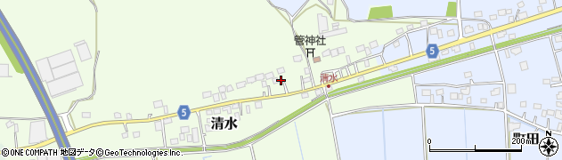 茨城県稲敷市清水47周辺の地図