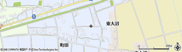 茨城県稲敷市町田周辺の地図