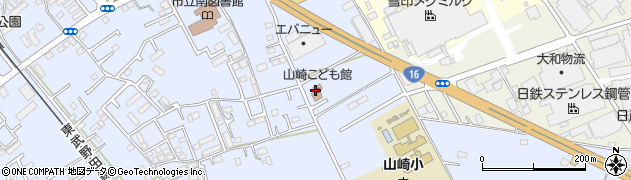 野田市　山崎子ども館周辺の地図