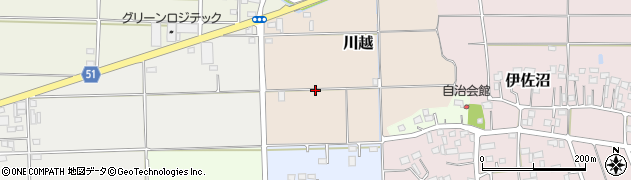 埼玉県川越市川越周辺の地図
