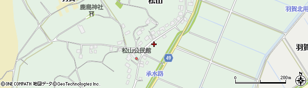 茨城県稲敷市松山310周辺の地図