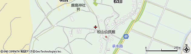 茨城県稲敷市松山2409周辺の地図