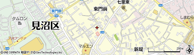 埼玉県さいたま市見沼区東門前267周辺の地図