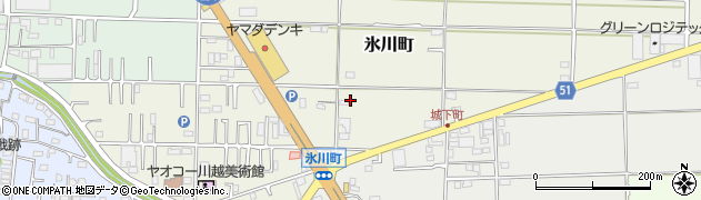 埼玉県川越市氷川町周辺の地図
