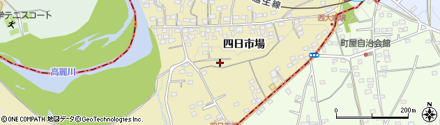 埼玉県坂戸市四日市場周辺の地図