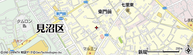 埼玉県さいたま市見沼区東門前266周辺の地図
