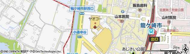 洗濯王佐貫　ヤオコー店周辺の地図