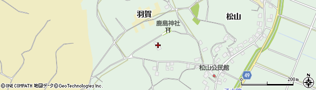 茨城県稲敷市松山2437周辺の地図