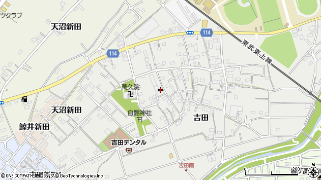 〒350-0807 埼玉県川越市吉田の地図
