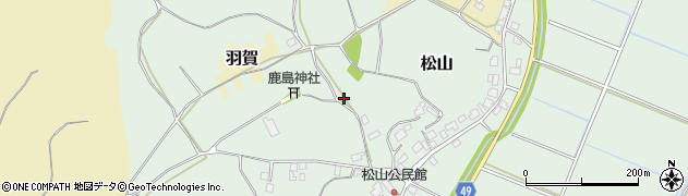 茨城県稲敷市松山1869周辺の地図