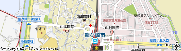クラウンアカデミー　龍ヶ崎市駅前校周辺の地図