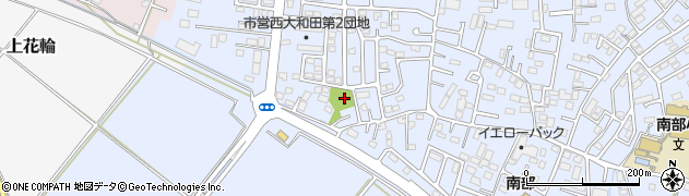 西大和田公園周辺の地図
