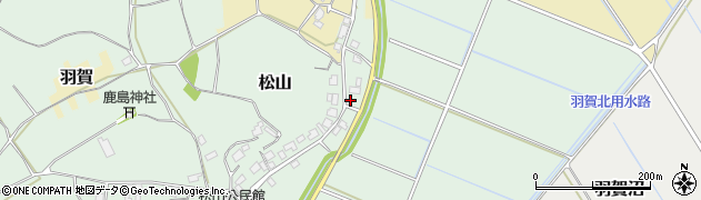 茨城県稲敷市松山381周辺の地図