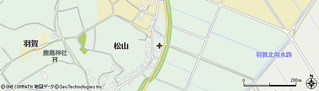 茨城県稲敷市松山406周辺の地図