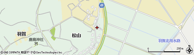 茨城県稲敷市松山407周辺の地図