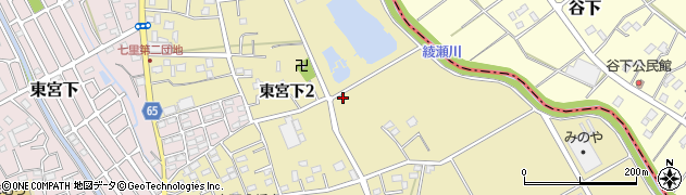埼玉県さいたま市見沼区東宮下周辺の地図