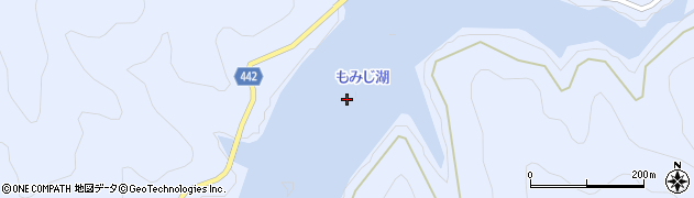 もみじ湖周辺の地図