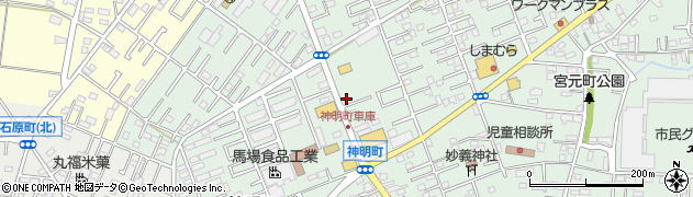 京笹周辺の地図