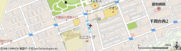 埼玉県越谷市千間台西周辺の地図