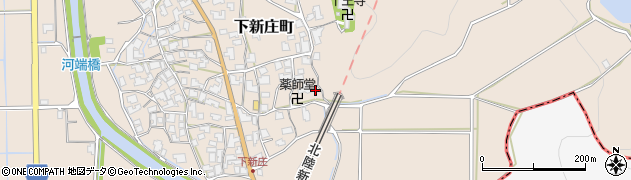福井県鯖江市下新庄町周辺の地図