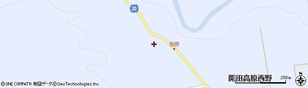 開田三岳福島線周辺の地図