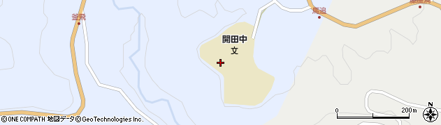 木曽町立開田中学校周辺の地図