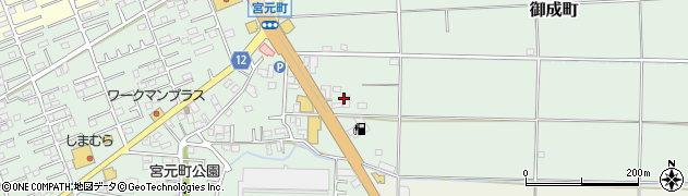 クリーニングたんぽぽ　御成町工場・第一ライン周辺の地図